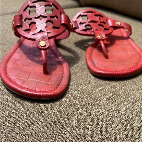 Tory Burch Red Miller Sandals for Women Size 9 - Picture 4 of 9